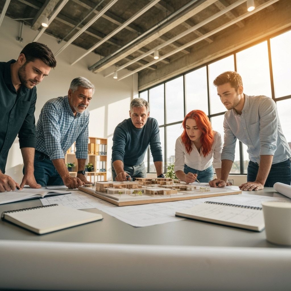 Équipe d'architectes professionnels